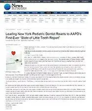 Pediatric dentist reacts to AAPD report.